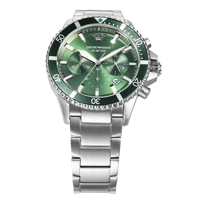 Emporio Armani World Explorer Green Dial Men's Watch- AR11500